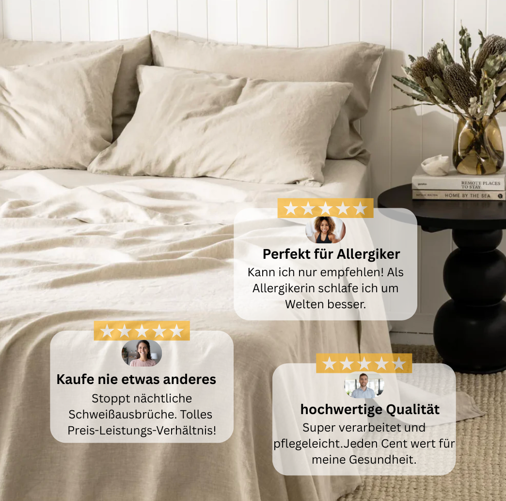 100% Premium Leinenbettwäsche