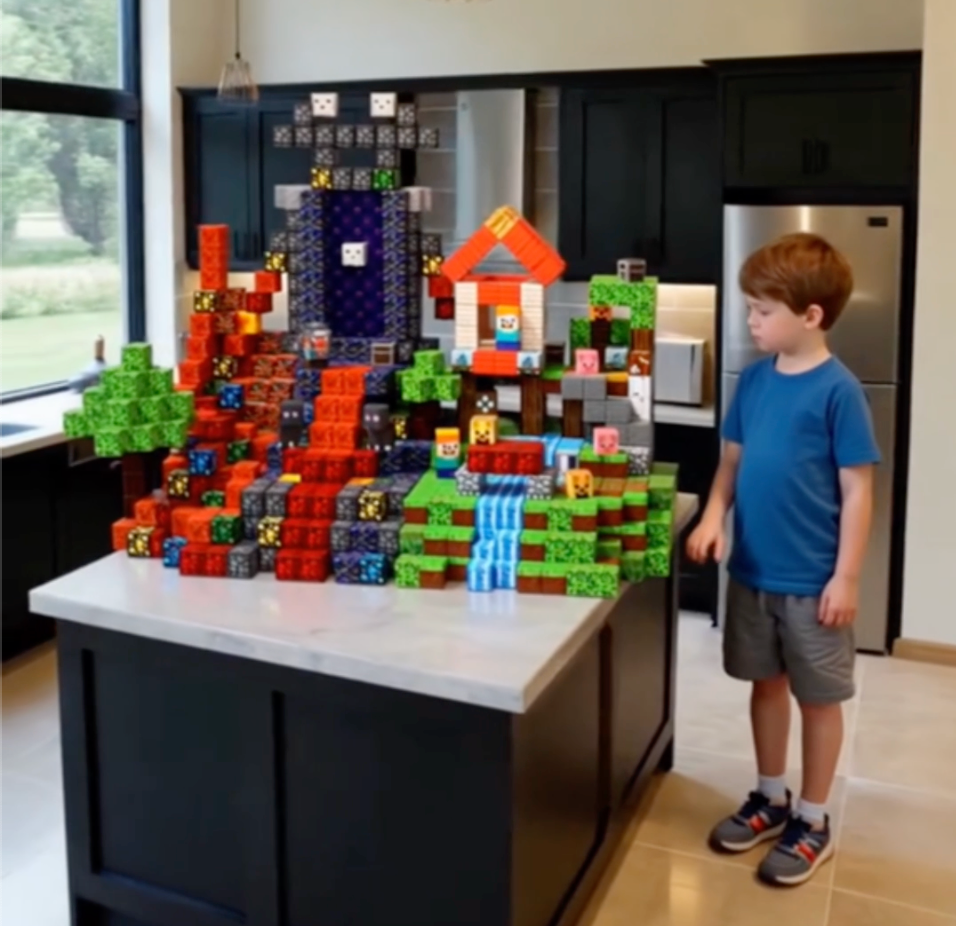 Minecraft Magnetbausteine