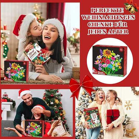 Adventskalender Blumenmix Bausteine