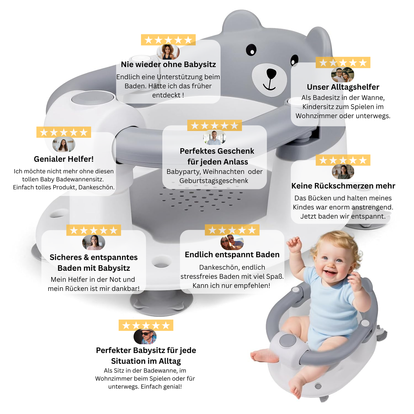 Baby Badesitz