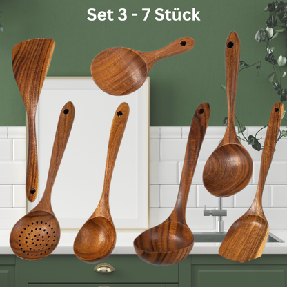 100% Teak Holzbesteck