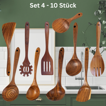100% Teak Holzbesteck